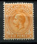 Фолклендские о-ва 1912-1920 гг. • Gb# 64 • 6 d. • Георг V • стандарт • MNH OG F (кат.- £15+)