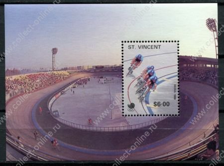 Сент-Винсент 1988 г. • $6 • Летние Олимпийские Игры, Сеул • блок • MNH OG VF