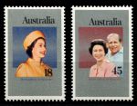 Австралия 1977 г. • Sc# 659-660 • 25-летие правления Елизаветы II • полн. серия • MNH OG VF