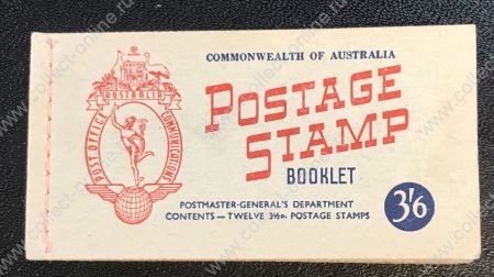 Австралия 1953 г. • Gb# SB31a • 3½ d.(12) • Елизавета II • буклет (в.з.) • MNH OG VF
