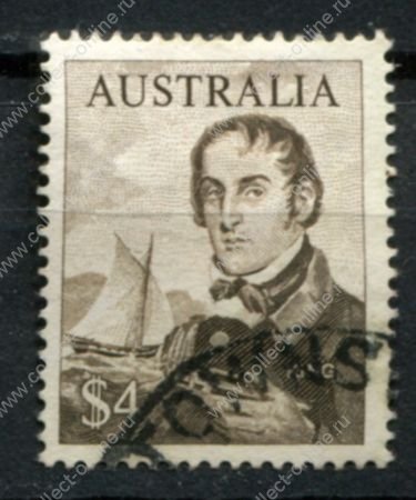 Австралия 1966-1973 гг. • Gb# 403 • $4 • Мореплаватели • Джеймс Кинг • концовка • Used VF ( кат.- £ 8 )