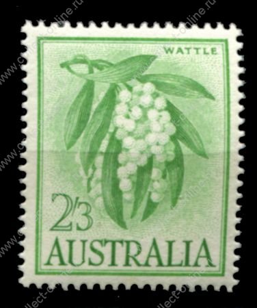 Австралия 1959-1964 гг. • GB# 324 • 2s.3d. • акация • стандарт • MLH OG VF