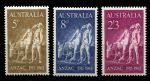 Австралия 1965 г. • Gb# 373-375 • 50 лет десанта в Галлиполи • полн. серия • MNH OG VF