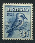 Австралия 1928 г. • Gb# 106 • 3 d. • 4-я национальная филателистическая выставка • кукабара • MNH OG VF