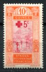 Французская Гвинея 1915 г. • Iv# 80 • + 50 c. • надпечатка доп. номинала • для Красного Креста • MLH OG VF ( кат. - €2 )
