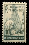 Алжир 1944 г. • Iv# A 1 • 10+40 fr. • на поддержку авиации • авиапочта • MNH OG VF ( кат. - €9 )