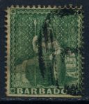 Барбадос 1861 г. • GB# 17 • 1d. • "Британия" • Used F-VF ( кат. - £20 )
