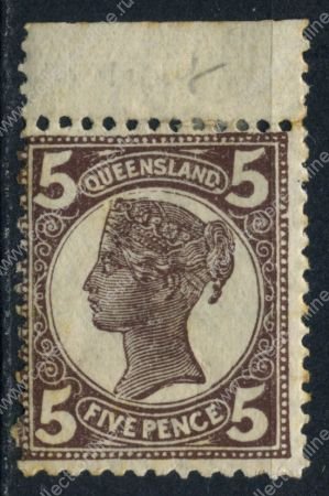 Квинсленд 1897-1908 гг. • Gb# 246 • 5 d. • Королева Виктория • стандарт • MH OG VF ( кат. - £10 )