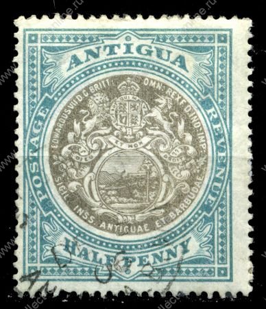 Антигуа 1903-7гг. GB# 31 / 1/2d. / Used VF / гербы