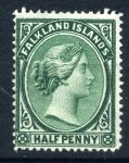 Фолклендские о-ва 1891-1902 гг. • Gb# 16 • ½ d. • Королева Виктория • стандарт • MNG VF ( кат.- £16-* )