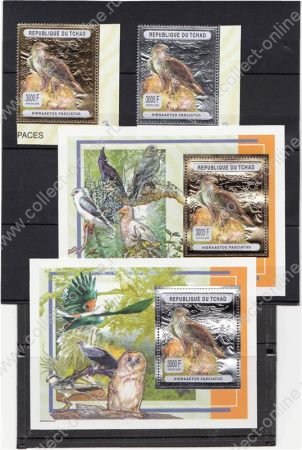  ЧАД 2003г. SC# / СОВЫ ФОЛЬГА 2м.+2 блока / MNH OG ПТИЦЫ / ФАУНА