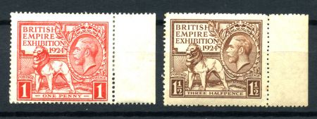 Великобритания 1924 г. • Gb# 430-1 • 1 и 1 ½ d. • Выставка достижений Британской империи • MH OG XF ( кат.- £25 ) • полн. серия