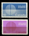 Канада 1970 г. • SC# 513-4 • 10 и 15 c. • 25-летие образования ООН • полн. серия • MNH OG XF ( кат. - $2 )