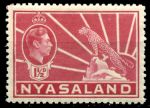 Ньясаленд 1938-1944 гг. • GB# 132 • 1 ½ d. • Георг VI • осн. выпуск • MH OG VF ( кат. - £7- )