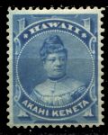 Гаваи 1882 г. • SC# 37 • 1 c. • принцесса Лайклике • MH OG VF ( кат.- $10 )