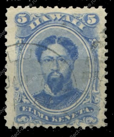 Гаваи 1882 г. • SC# 39 • 5 c. • король Камехамеха V • Used VF