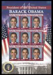 Либерия 2005 г. • SC# • 45 c.(4) • 45-й президент США Барак Обама • MNH OG XF • блок 9 марок