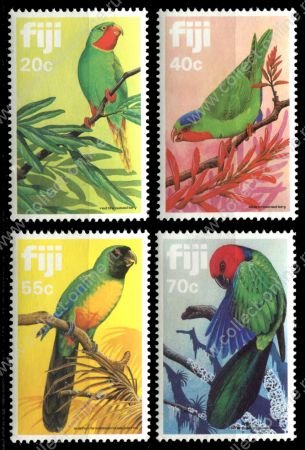 Фиджи 1983 г. • SC# 481-4 • Птицы архипелага (попугаи) • MNH OG XF • полн. серия ( кат.- $12,5 )