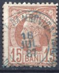 Румыния 1885-89 гг. SC# 78 • 15 b. • король Кароль I • Used XF