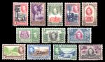 Британский Гондурас 1938-1947 гг. • Gb# 150-61 • 1 c. - $5 • Георг VI • осн. выпуск • полн. серия(12 марок) • MNG F-VF ( кат. - $250- )
