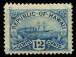 Гаваи 1894 г. • SC# 78 • 12 c. • осн. выпуск • парусный пароход "Арава" • MHG VF- ( кат.- $20 )