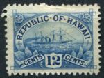 Гаваи 1894 г. • SC# 78 • 12 c. • осн. выпуск • парусный пароход "Арава" • MPOG VF- ( кат.- $20 )