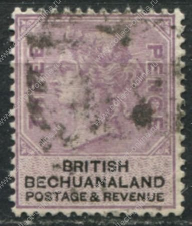 Бечуаналенд 1888 г. • Gb# 12 • 3 d. • королева Виктория • стандарт • Used VF