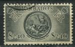 Барбадос 1953-1961 гг. • Gb# 301 • Елизавета II основной выпуск • большая печать колонии(1660 г.) • концовка серии • Used VF
