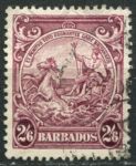 Барбадос 1938-1947 гг. • Gb# 256 • 2s.6d. • "Правь Британия" • стандарт • Used VF