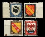 Франция 1946 г. • Mi# 752-5 • 10 - 60 c. • гербы городов и регионов • стандарт • полн. серия • MNH OG XF+