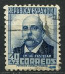 Испания 1931-1932 гг. • SC# 522 • 40 c. • Выдающиеся испанцы • Эмилио Кастелар • Used VF ( кат.- $5 )