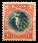Барбадос 1920-1921 гг. • Gb# 203 • 1 d. • Победа в Первой мировой войне • MH OG VF ( кат.- £ 4 )