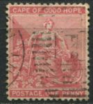 Мыс Доброй Надежды 1871-1876 гг. • Gb# 29 • 1 d. • сидящая "Надежда" • стандарт • Used VF