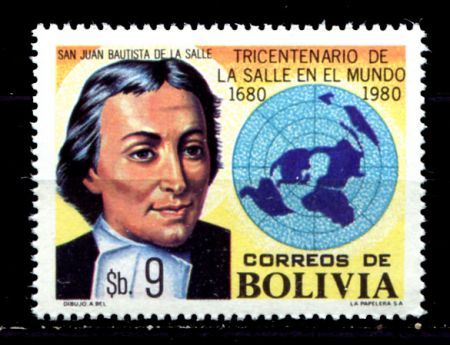 Боливия 1980 г. • SC# 653 • 9 b. • Жан-Батист де ла Салль • MNH OG VF