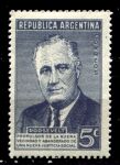 Аргентина 1946 г. • SC# 551 • 5 c. • Франклин Делано Рузвельт (памятный выпуск) • MNH OG XF
