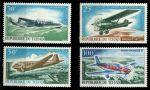 Чад 1967 г. • SC# C33-6 • 25 - 100 fr. • 1-я годовщина государственной авиакомпании Чада • авиапочта • полн. серия • MNH OG XF ( кат.- $7 )