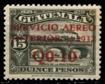 Гватемала 1932-1933 гг. • SC# C23 • 10 c. на 15 p. • надп. нов. номинала • авиапочта • MH OG VF ( кат.- $8 )