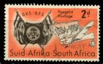 Южная Африка 1954 г. • Gb# 149 • 2 d. • 100-летие Оранжевого Свободного Государства • герб • для почтовых сборов • Used VF