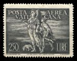 Ватикан 1948 г. • Mi# 147 • 250 L. • ангел и мальчик • авиапочта • MH OG VF- ( кат. - €50- )