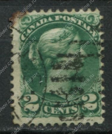 Канада 1870-1889 гг. • SC# 36d • 2 c. • Королева Виктория • Used F+ ( кат. - $5 )