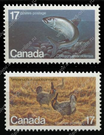 Канада 1980 г. • SC# 853-4 • 17 c.(2) • Исчезающие виды животных • полн. серия • MNH OG VF