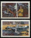 Канада 1978 г. • SC# 765-6 • 14 c.(2) • Развитие горнодобывающей промышленности • полн. серия • MNH OG VF