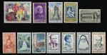 Франция • XX век • 12 разных старых чистых(**/*) марок • MNH/MH OG VF