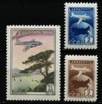 СССР 1955 г. • Сол# 1814-6 • 1 - 2 руб. • Авиапочта • полн. серия • MH OG VF