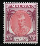 Малайя • Келантан 1951-1955 гг. • Gb# 75 • 30 c. • султаната Ибрагим • стандарт • MH OG VF