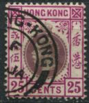 Гонконг 1912-1921 гг. • Gb# 108 • 25 c. • Георг V • стандарт • Used XF ( кат. - £48 )