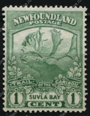 Ньюфаундленд 1919 г. • Gb# 130 • 1 c. • Военный выпуск • северный олень(Карибу) • Mint NG VF ( кат.- £ 4 )