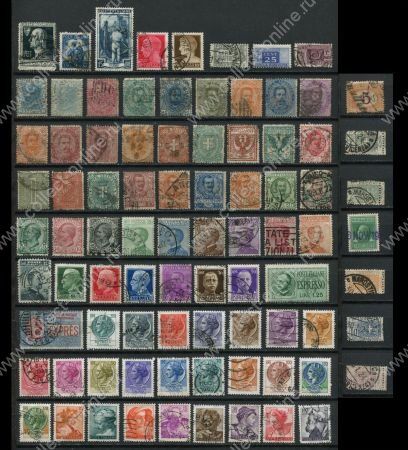 Италия 1863-194x гг. • коллекция 85 разных, старинных марок • Used F-VF