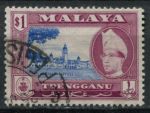 Малайя • Тренгану 1957-1963 гг. • Gb# 97 • $1 • основной выпуск • здание Правительства • Used VF ( кат.- £ 10 )