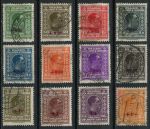 Югославия 1926 г. • Sc# B5-16 • 25 p. - 30 D. • надпечатки доп. номиналов на марках 1926 г. • благотворительный выпуск • полн. серия • Used VF